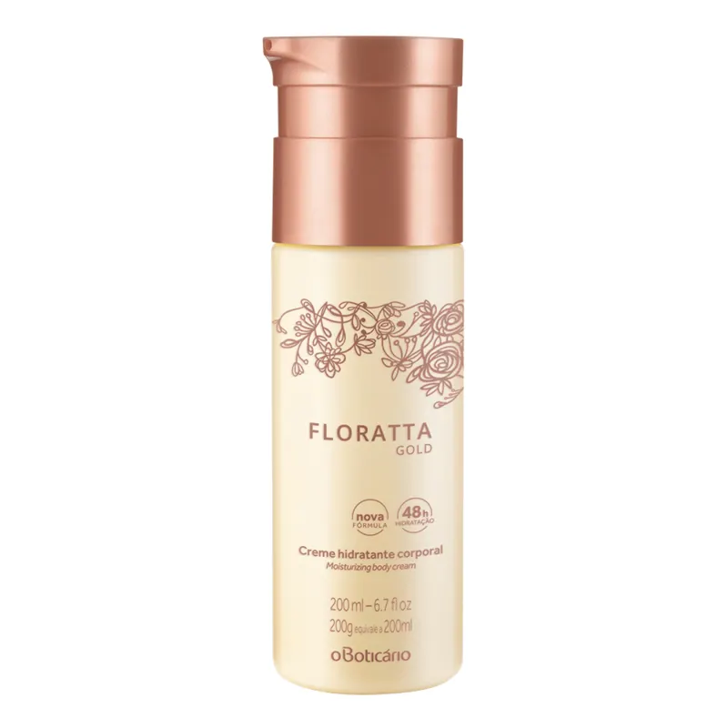 Creme Hidratante Desodorante Corporal Floratta Gold 200ml
